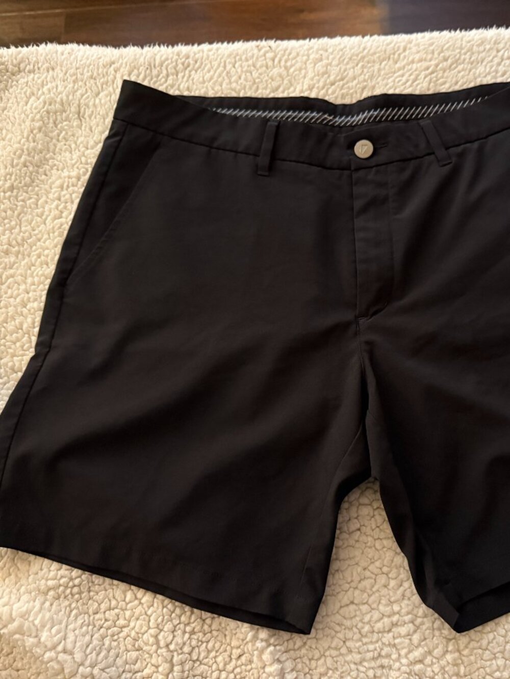 Primo Golf Shorts — Black — Size 36, 7" Inseam